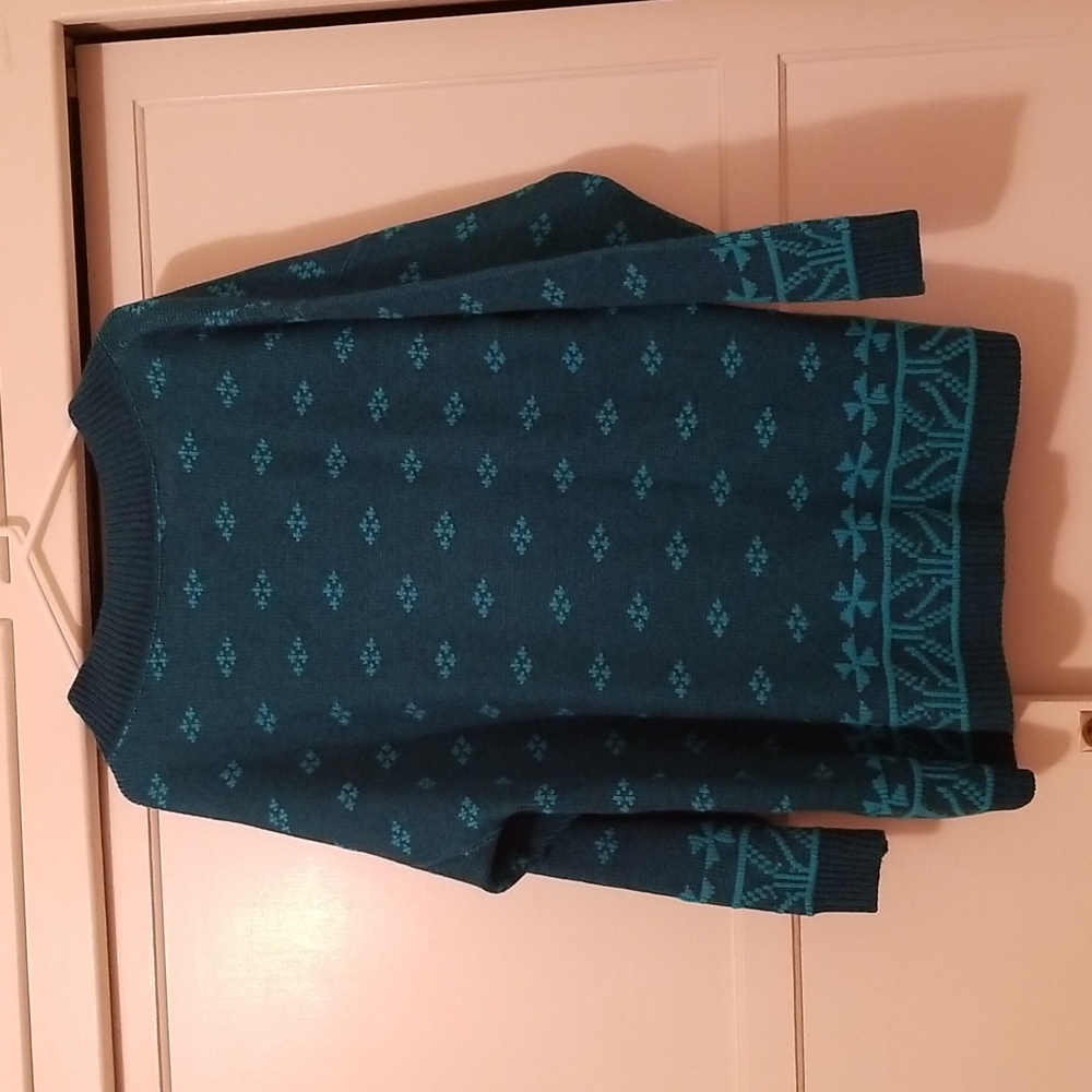 Capistrano Blue Knit Sweater Size 2X - Picture 2 of 5